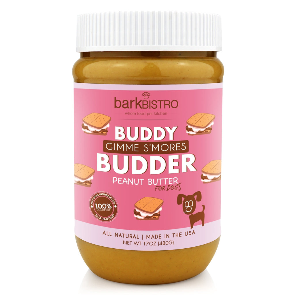 Gimme S'mores Buddy Budder - 100% all natural dog peanut butter, Made in USA - Bark Bistro