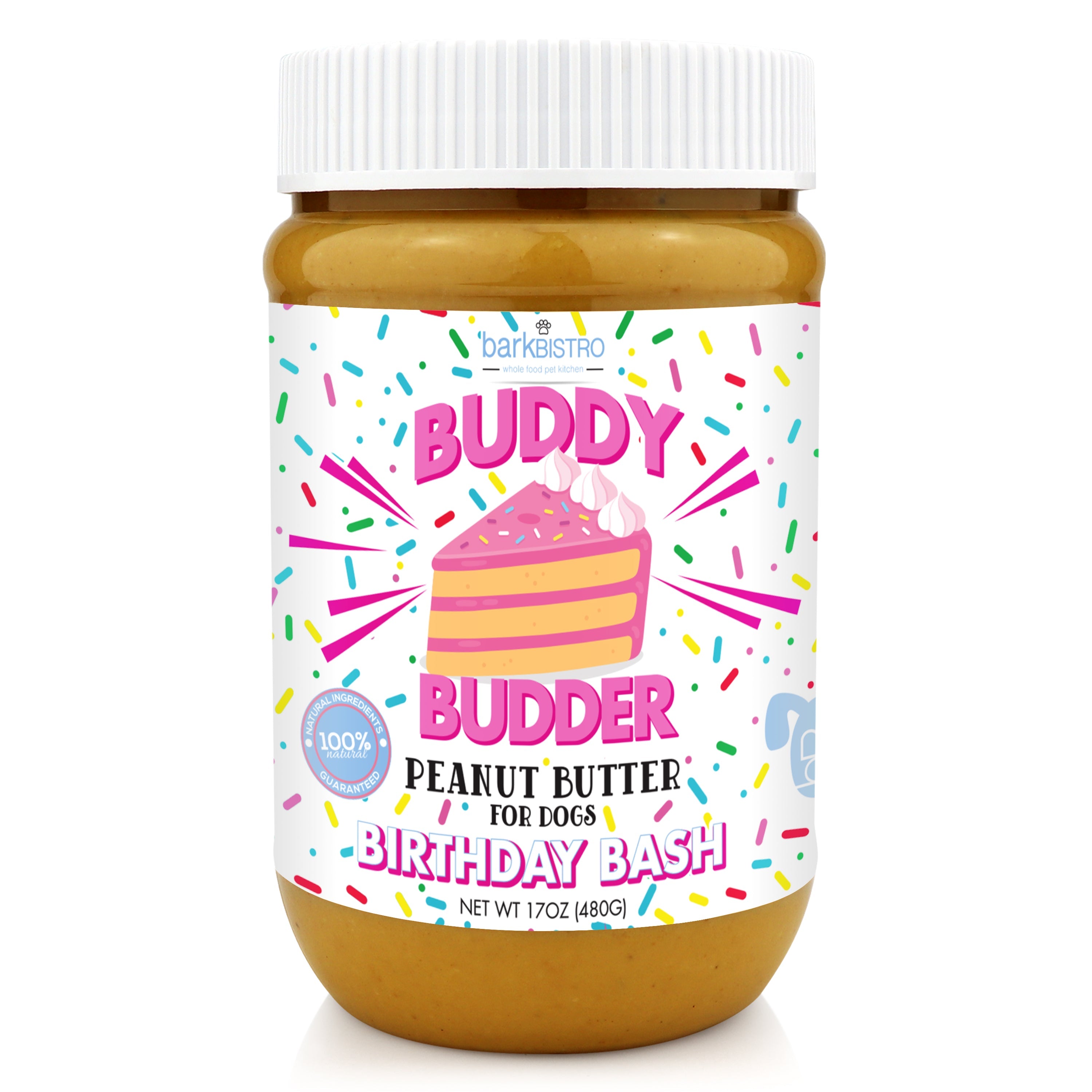 Bark Bistro Birthday Bash Buddy Budder Dog Peanut Butter Treat