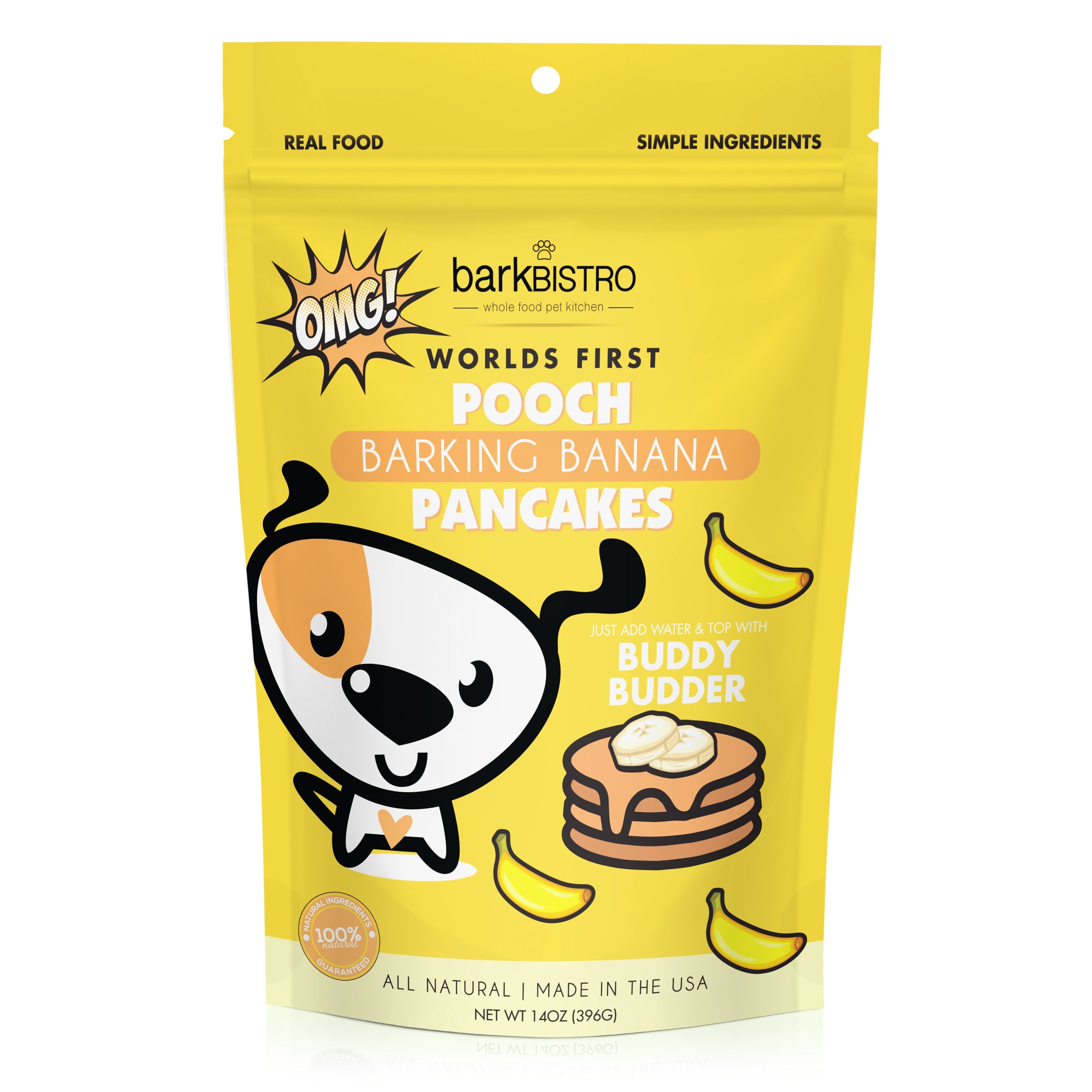 Bark Bistro Barkin' Banana Pooch Pancakes Dog Treat Mix