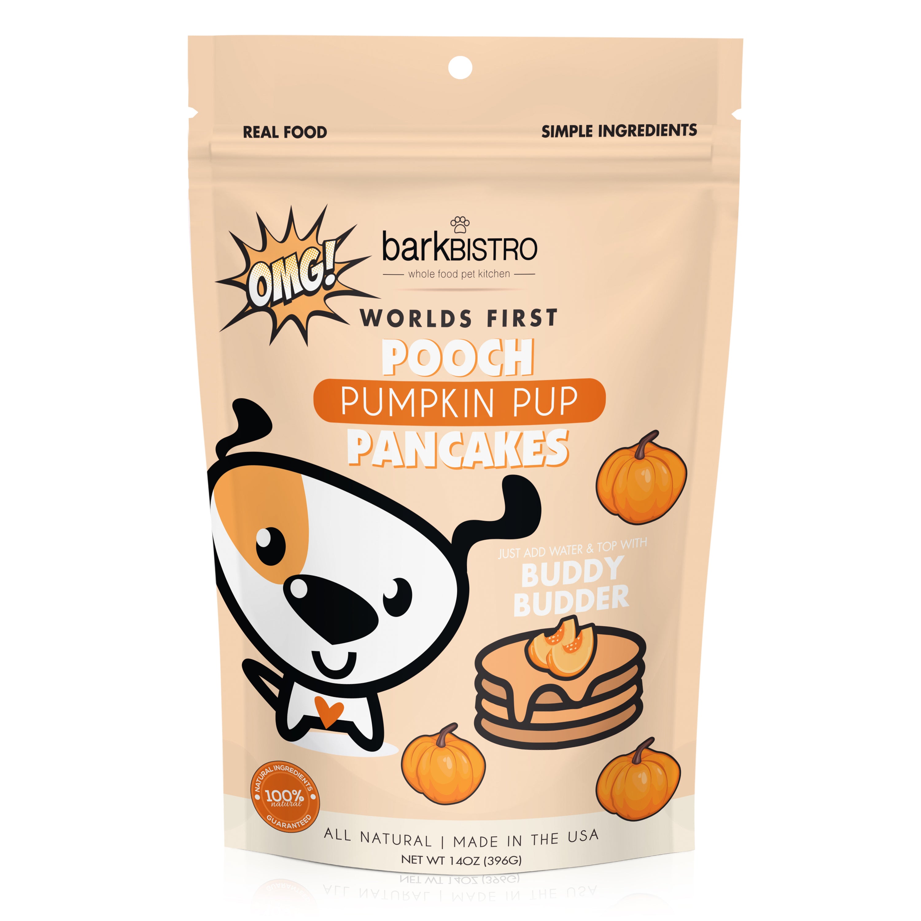 Bark Bistro Pumpkin Pup Pooch Pancakes Dog Treat Mix