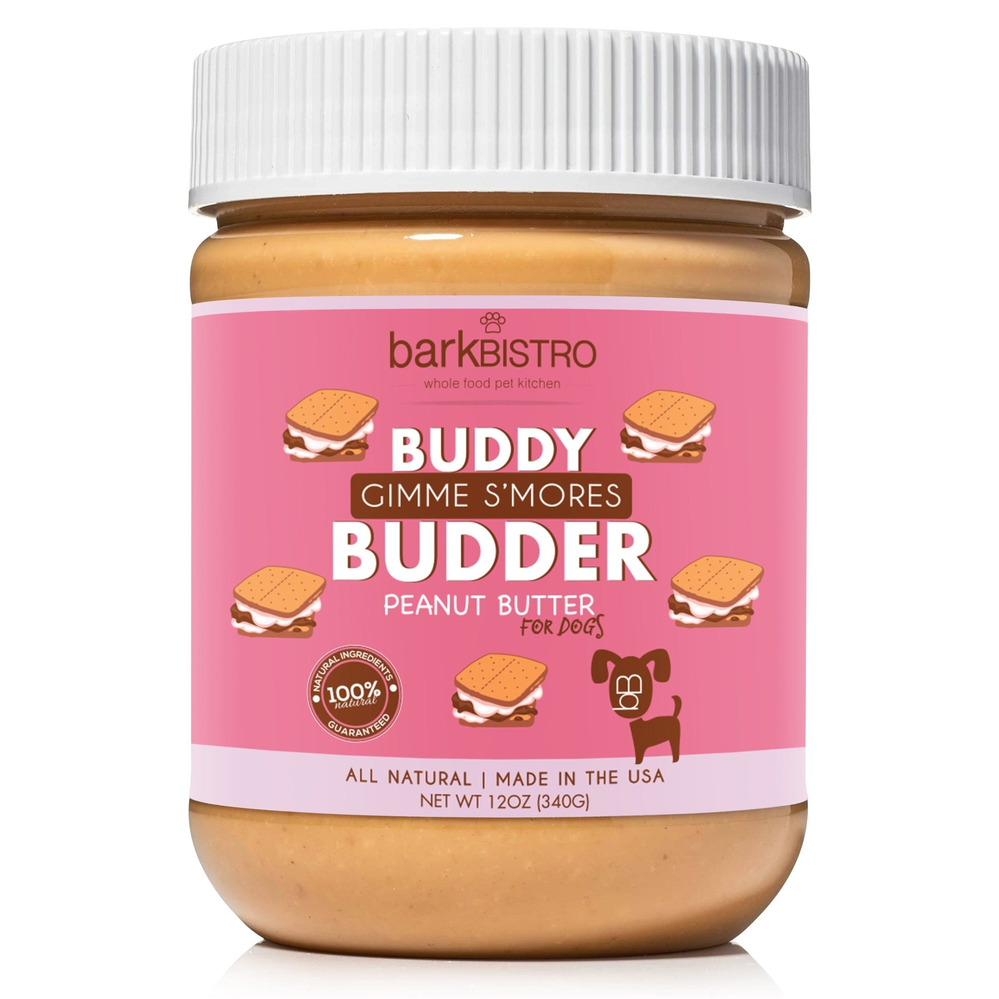 Dog Toys BUDDY BUDDER Carrot Cake, 100% All Natural Dog