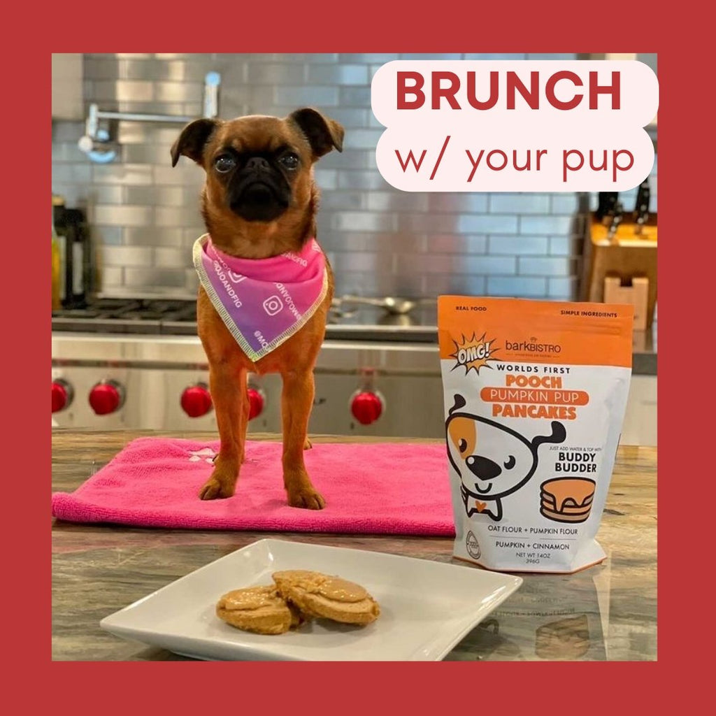 RED VELVET POOCH PANCAKES + BUDDY BUDDER (bundle)100% natural Dog Pancakes + Dog Peanut Butter, Made in USA - Bark Bistro